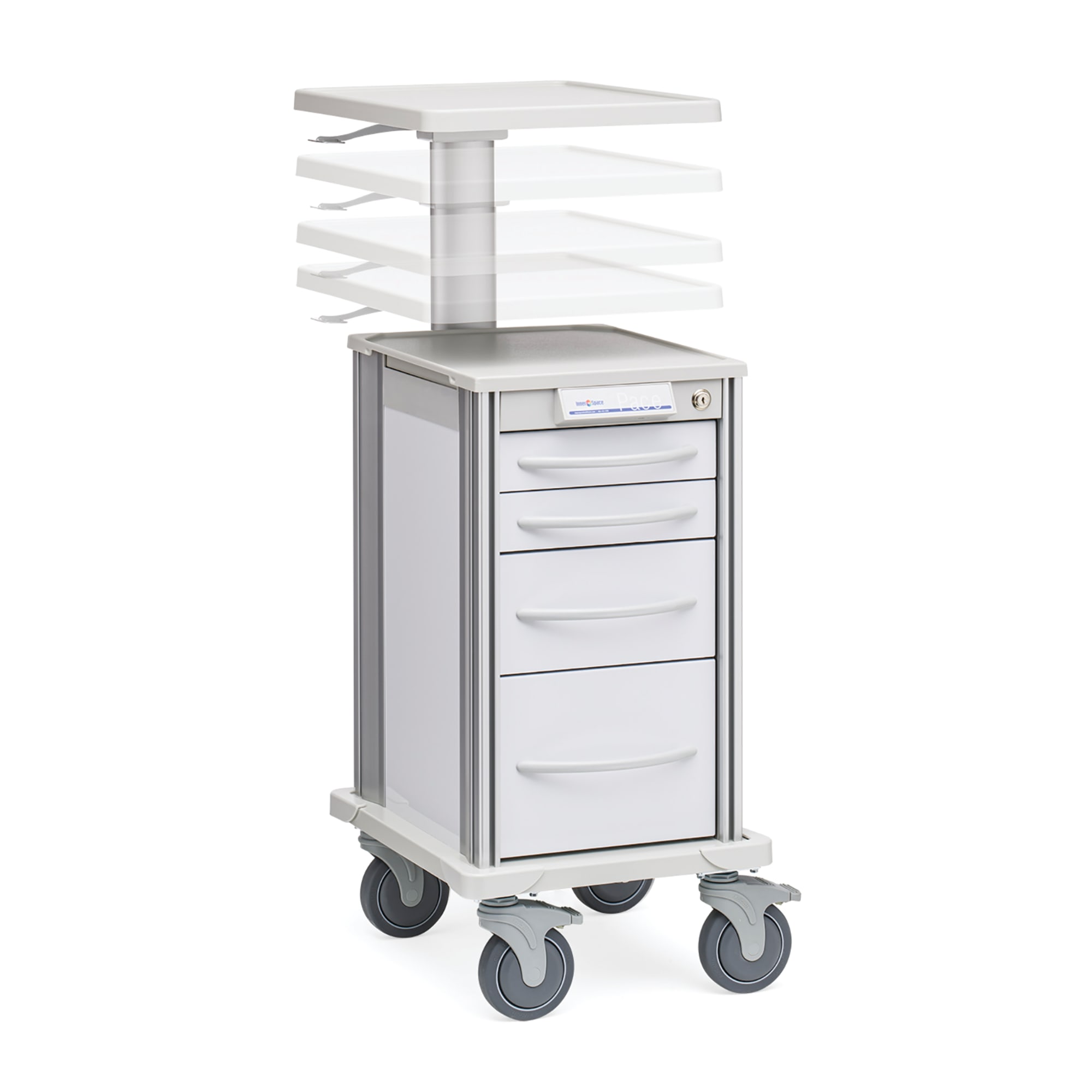 Narrow Pace Adjustable Workstation Cart - Marketlab