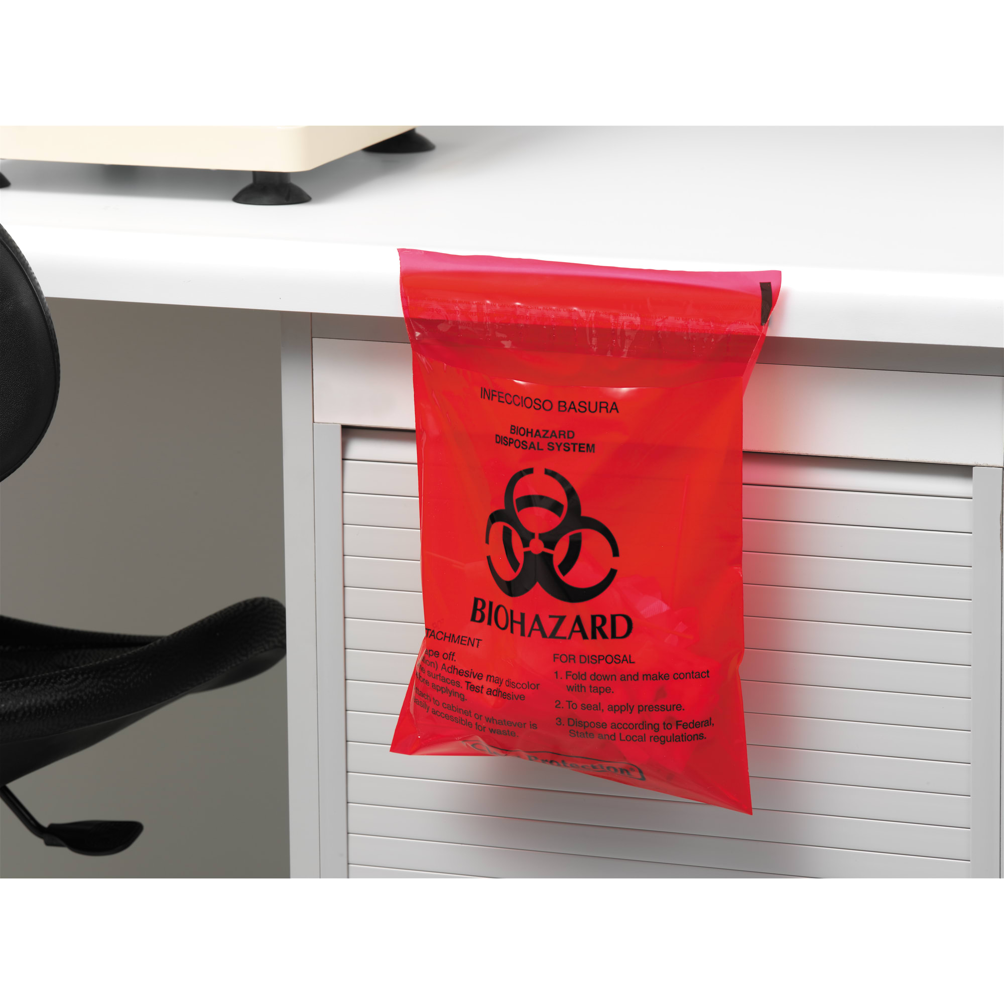 Stick-On Biohazard Bags - Marketlab