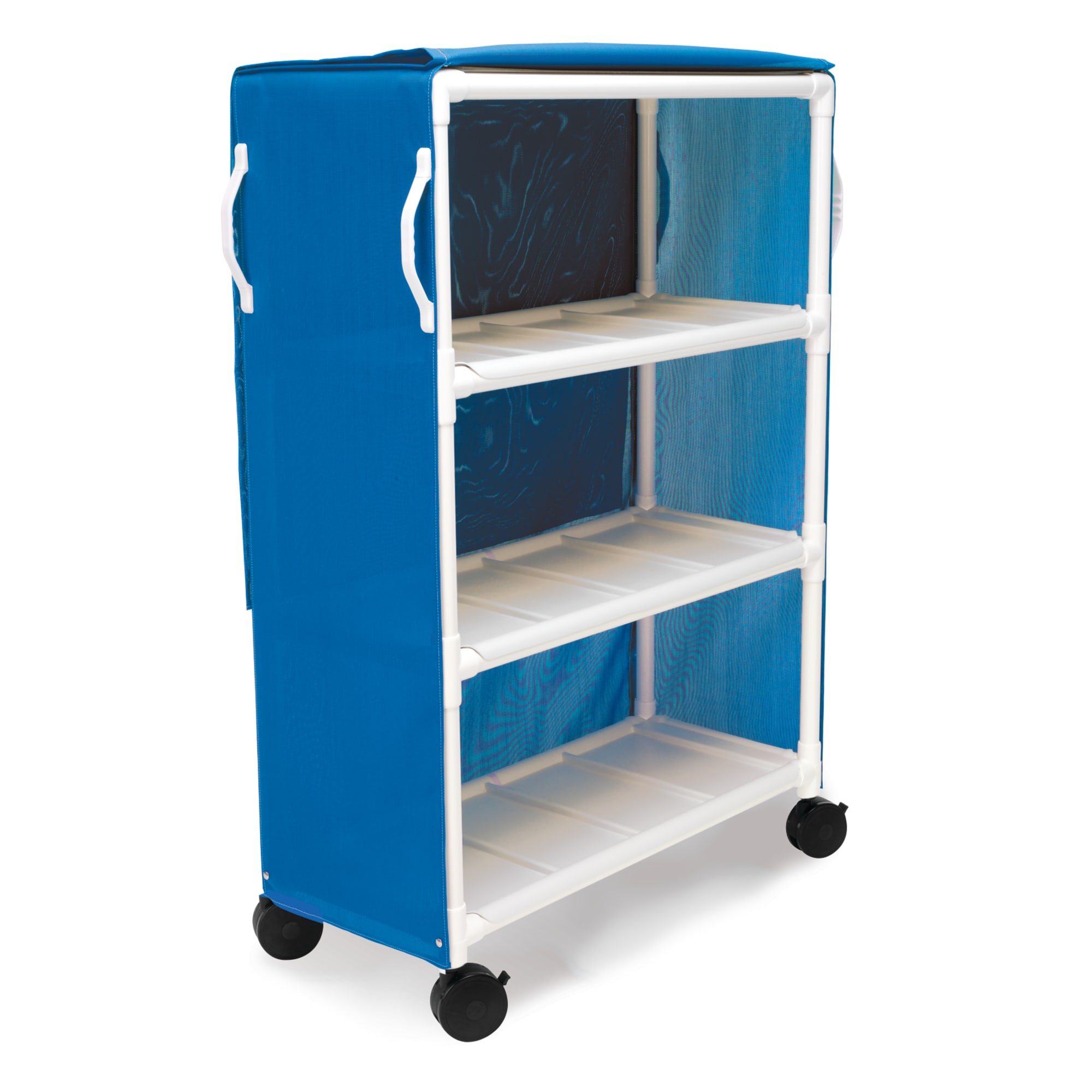 Standard 3-Shelf PVC Linen Cart - Marketlab