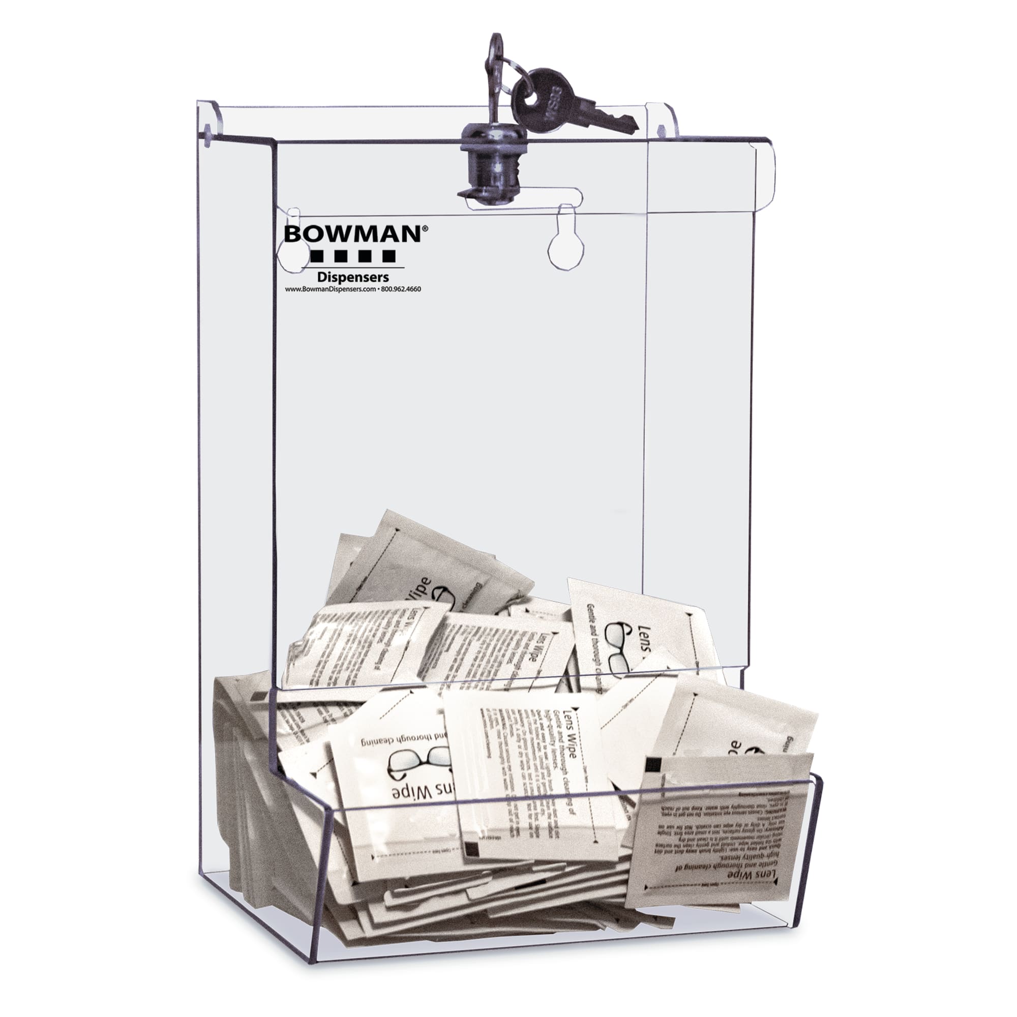 BOWMAN® Bulk Dispenser, Locking with Catch Tray - Marketlab