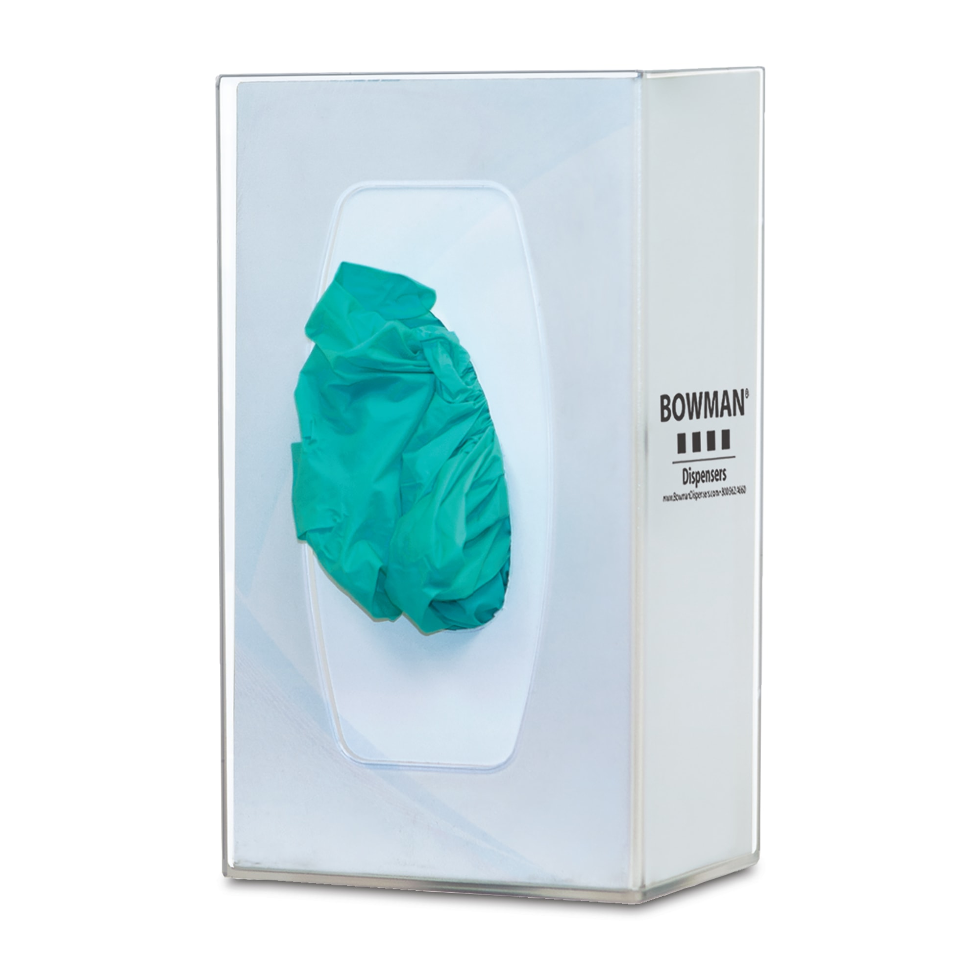 Bowman Polycarbonate Glove Box Dispenser with Springs - Marketlab
