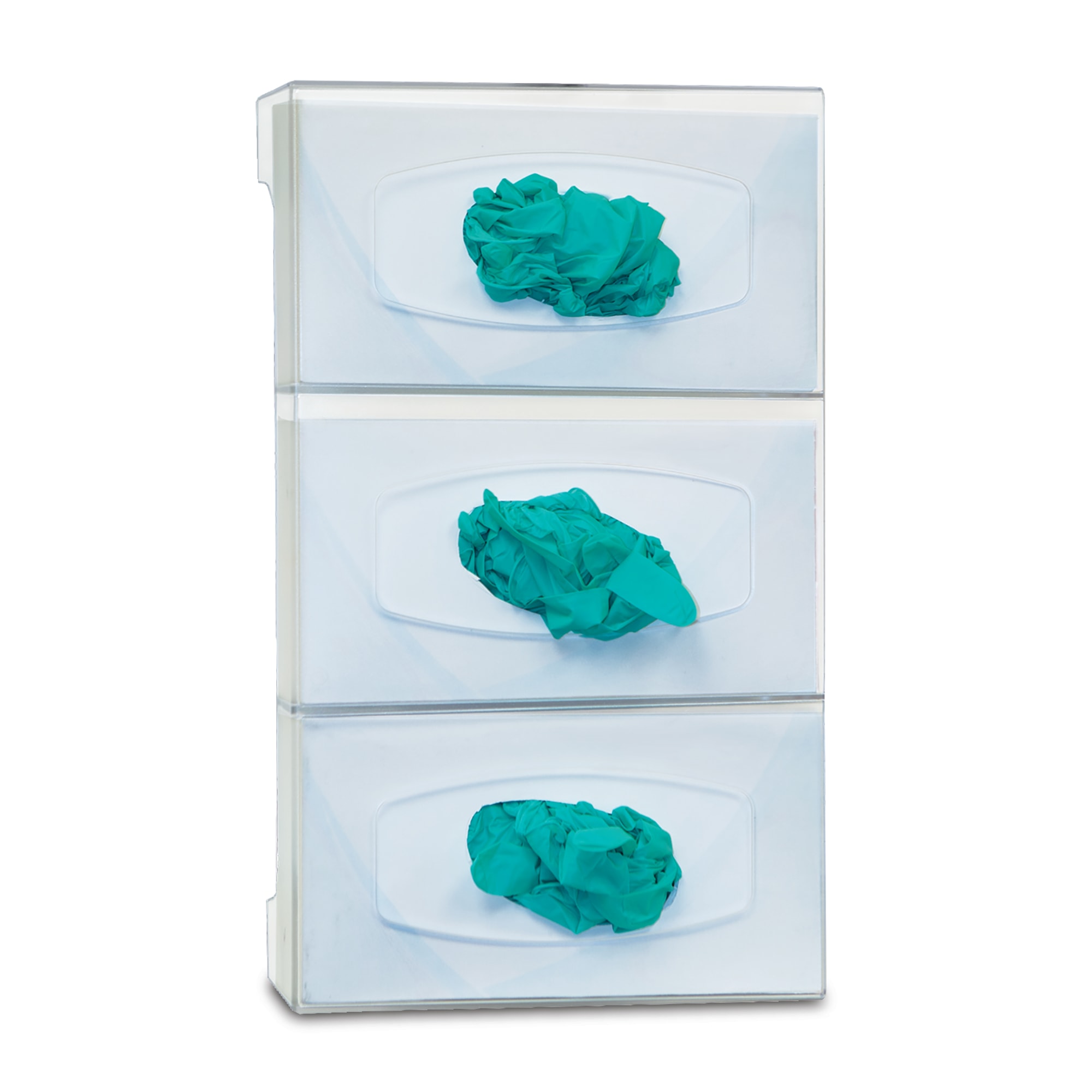 Bowman Polycarbonate Glove Box Dispenser, Triple • 17.08