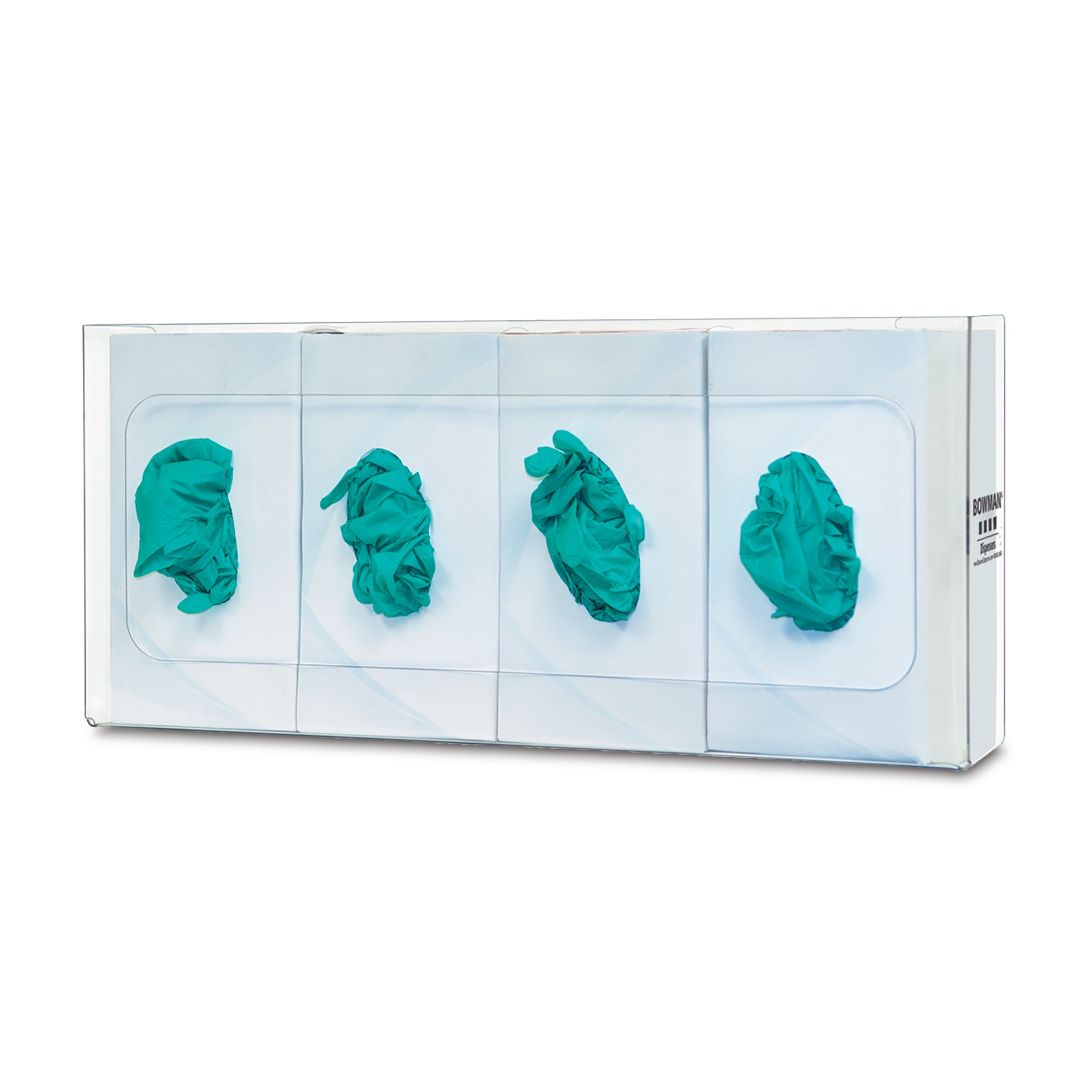 Bowman PETG Glove Box Dispenser, Quad • 22.45