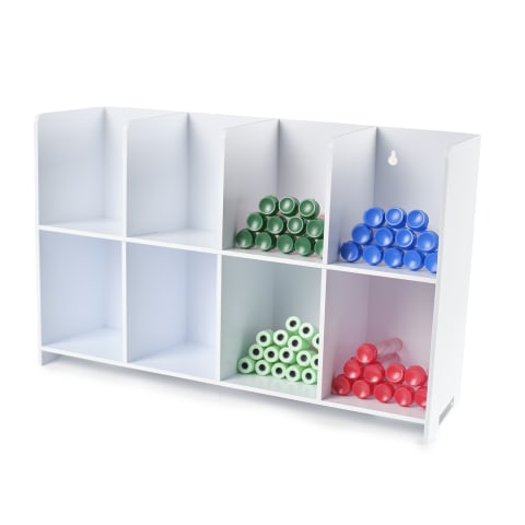 Marketlab White 8-Compartment Tube Organizer - Marketlab