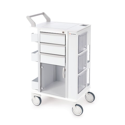 Store & Go Blood Draw Cart, Lockable Drawer & Storage Bins