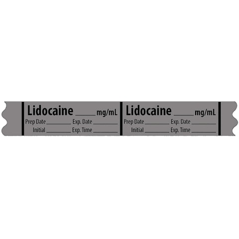 Local Anesthetic Medication Label Tape - Marketlab
