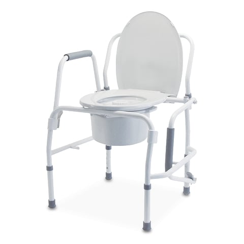 Lumex Silver Collection Steel Drop Arm 3-in-1 Commode Lumex Silver Collection Steel Drop Arm 3-in-1 Commode