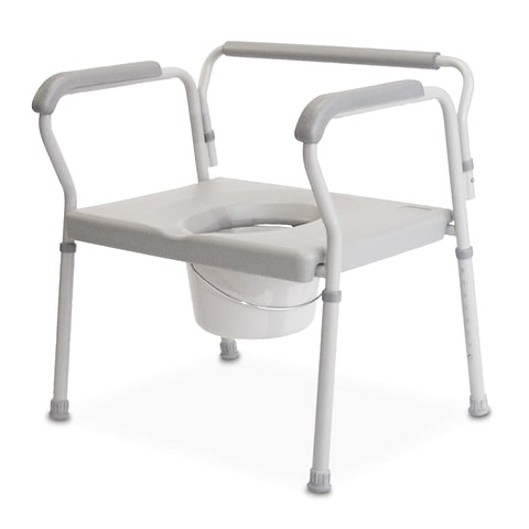 Wide seat bedside online commode