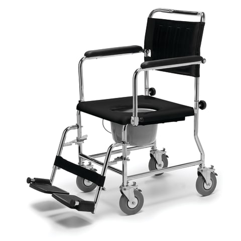 Lumex Drop Arm Versamode™ - 2 Rear Locking Casters and 7qt pail