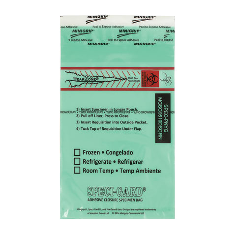 Enhanced Speci-Gard Biohazard Bags - Marketlab