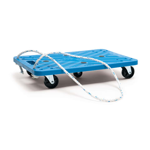 Double Cubitainer Cart with Pull Rope