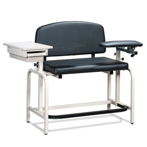Vinyl Tall Extra-Wide Bariatric Phlebotomy Chair - Marketlab