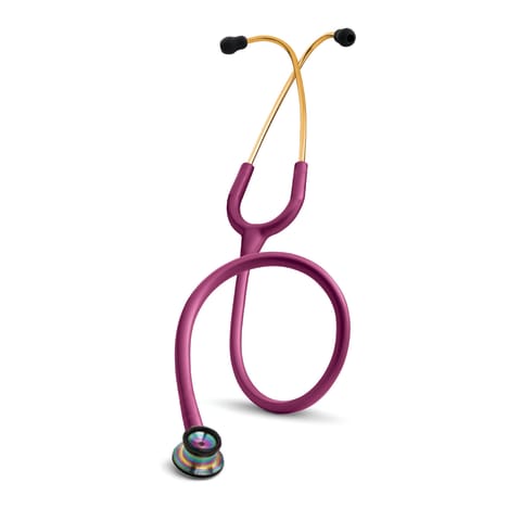 Pink littmann stethoscope with rainbow deals finish