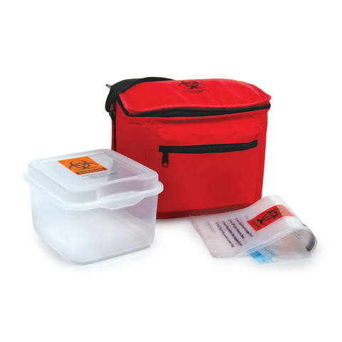 Hard Plastic Biohazard Specimen Container