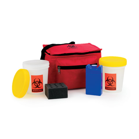 Hard Plastic Biohazard Specimen Container