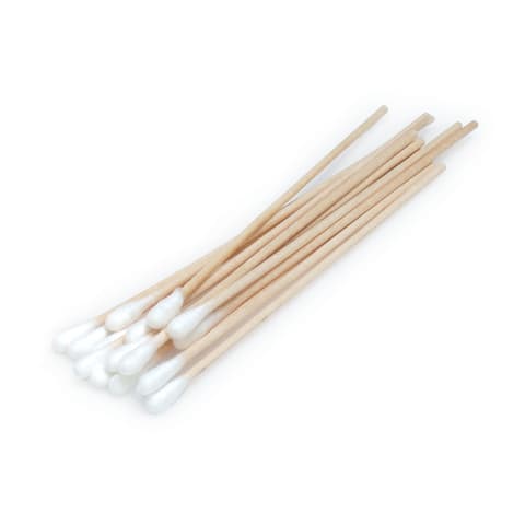6L Applicator Sticks, Wood with Cotton Tip • Non-Sterile