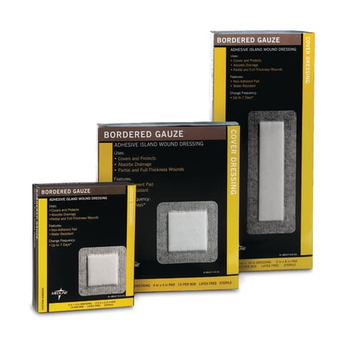 Bordered Gauze Adhesive Island Wound Dressing - Marketlab