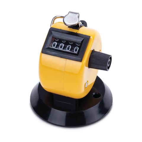 Yellow Hand Tally Counter