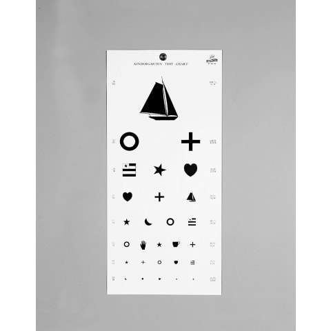 Kindergarten Snellen Eye Chart  Hopkins Medical Products