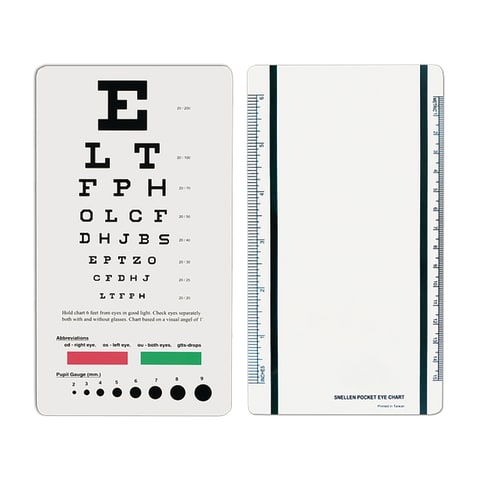 TRUSTY Snellen Eye Chart for Eye Exams at 10 Feet