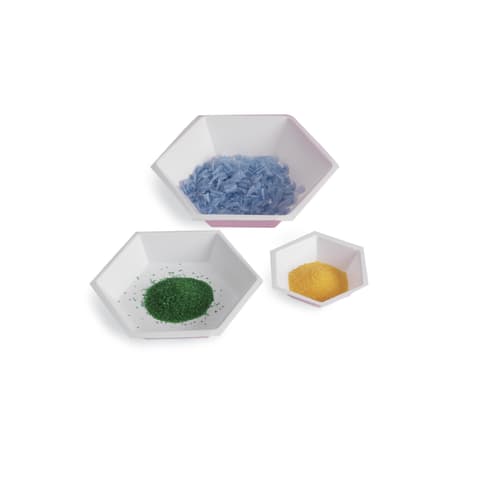 Hexagonal Weigh Boats 38mm X 1" – White Qty 100 From Weighing4less