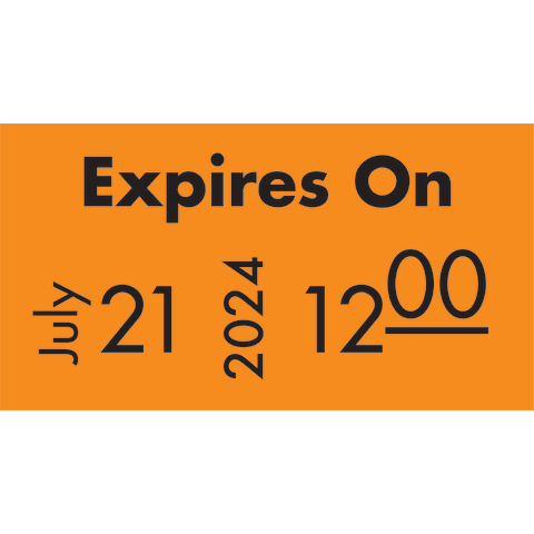 Fluorescent Orange Pricing Labels To Fit Monarch 1131 Pricers