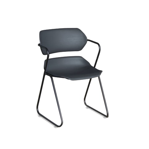 Acton Stacking Chair with Arms Marketlab