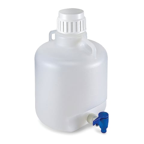 Carboy, Round with Spigot and Handles, PP • 10L | Marketlab