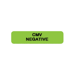 Blood Bank CMV Negative Label - Marketlab