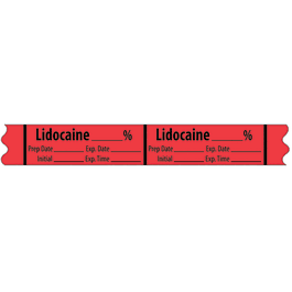 Local Anesthetic Medication Label Tape - Marketlab