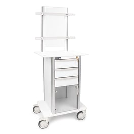 Tilt Bin Medical Supply Cart on Wheels