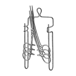 Stainless Steel Saunders Spring Wire Instrument Sterilizing Rack ...