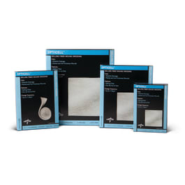 silver antibacterial gelling fiber wound dressing Medline Opticell AG Plus Silver Antibacterial Gelling Fiber Wound Dressing,18 L x 0.75 W,Ribbon,50/Case,MSC9818R