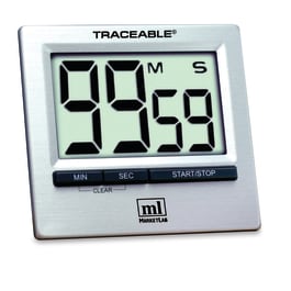 Flashing LED Alert Big-Digit Dual Channel Traceable Timer