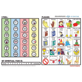 Spiritual Care Patient Communication Board, English • 17"W x 11"H ...