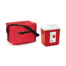 Sharps Container with Biohazard Cooler - Marketlab