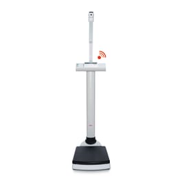 MEASURETEK Physician Scale: Mechanical, 200kg/450 lb, kg/lb, 10 3/4 in  Weighing Surface Wd