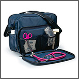 Home Health Bag with fold-down flap