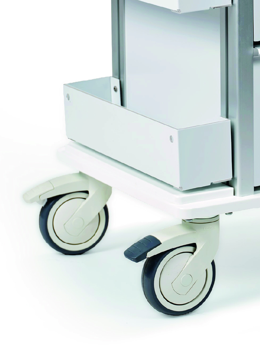 Ergo Insight Phlebotomy Cart with Tracking Caster